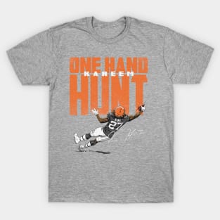 Kareem Hunt Cleveland One-Hand Hunt T-Shirt